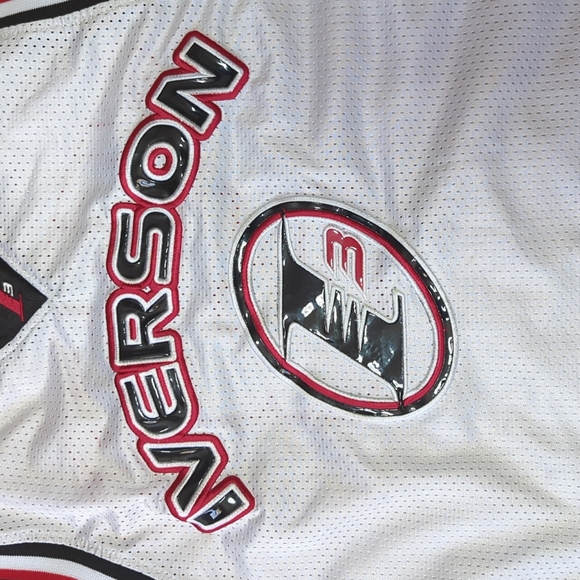 Reebok Allen Iverson I3 White Black Red Jersey M - Picture 3 of 7